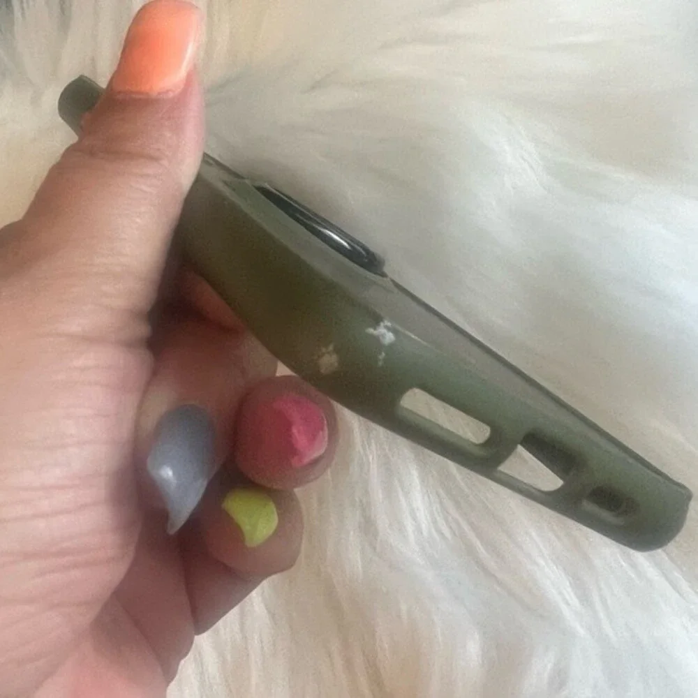 Silicone Case For Iphone 11 Pro Max 6.5 Magnet Ring Stand Green